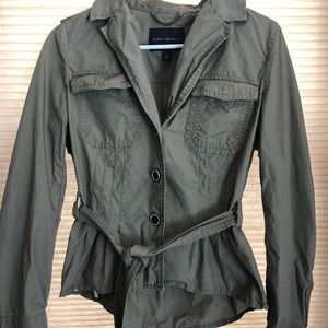 Banana Republic army green crop jacket